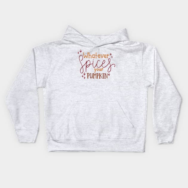 Pumpkin spice Kids Hoodie by nicolecella98